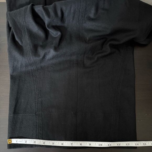 Helmut Lang Sonar Dress Sz XS Petite Black Wool V Neck Minimalist Event Feminine - Picture 13 of 13